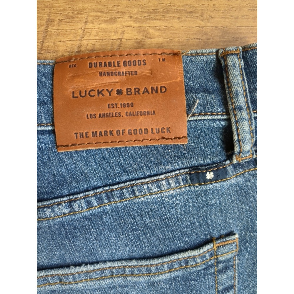 NWOT Lucky Brand Jeans Mens 221 Straight (Measures 35x28) Medium Wash Jeans Read - Picture 7 of 15